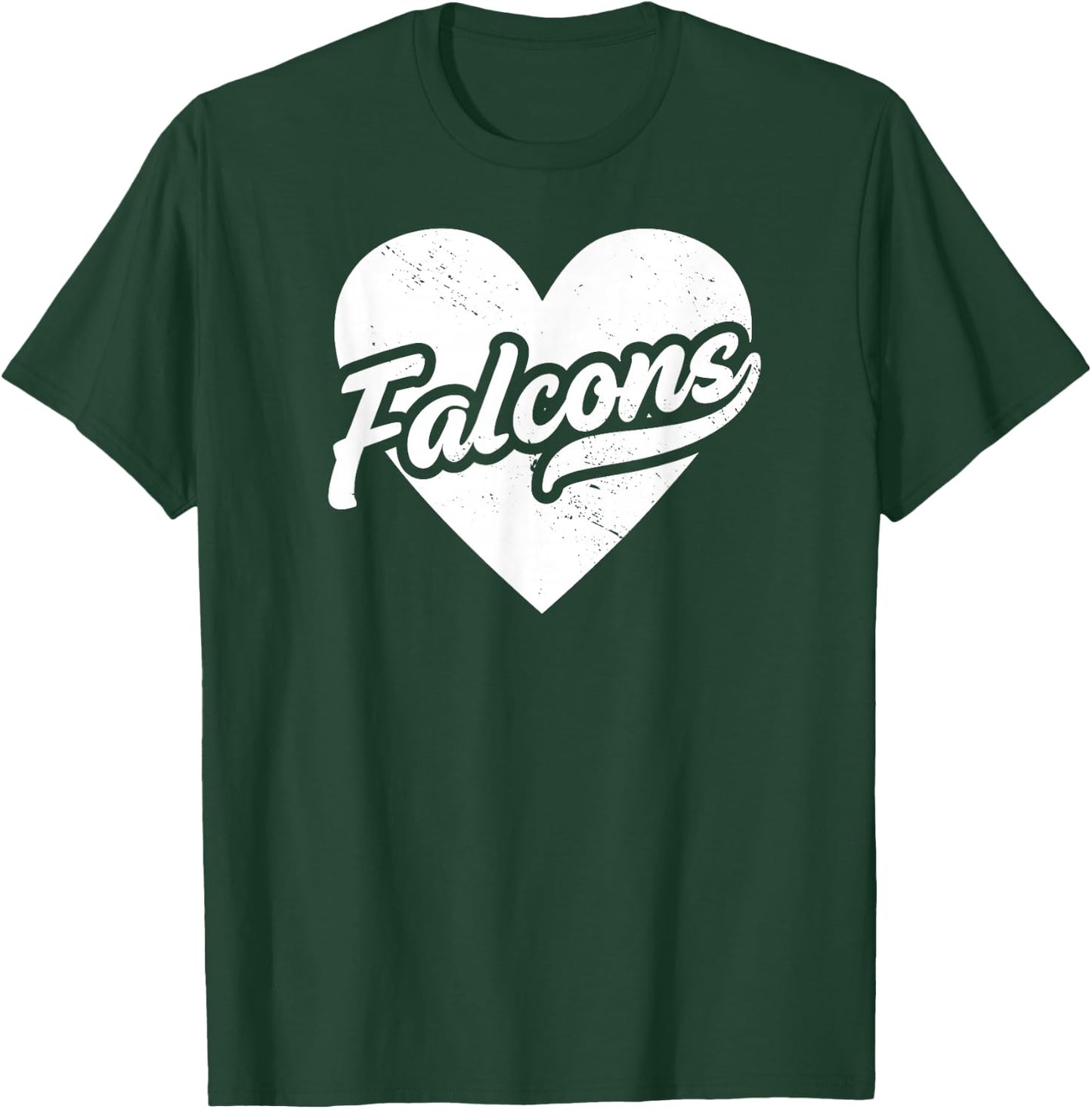 Vintage Falcons School Spirit Go Falcons Love T-Shirt - T-Shirt | Forest
