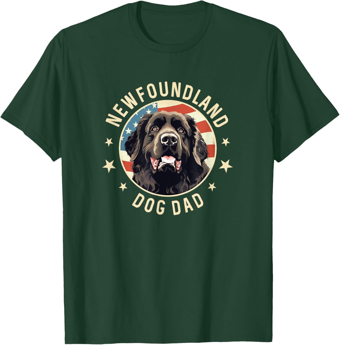 Newfoundland Dog Gifts , Newfie Newfoundland Dog Dad T-Shirt - T-Shirt | Forest