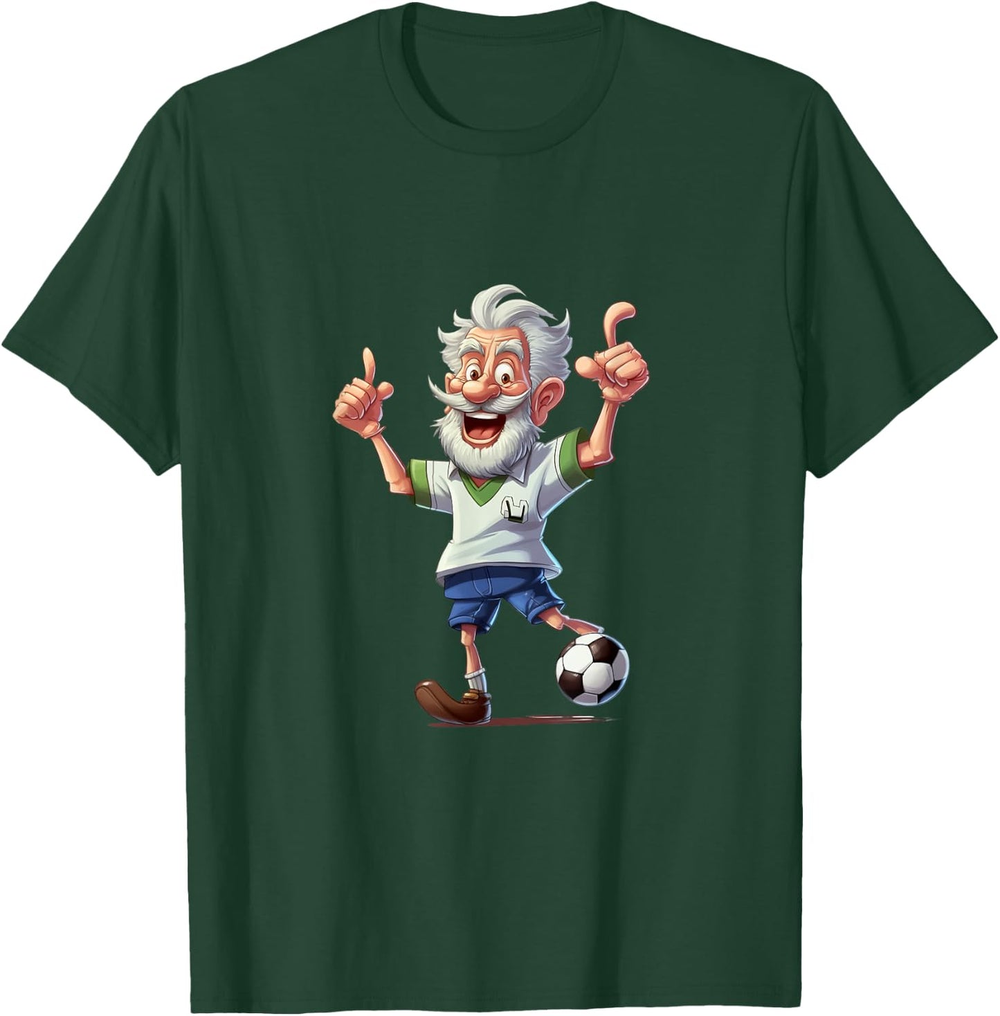 Soccer Grandpa Grandfather Soccer Football Fans Anime Kawaii T-Shirt - T-Shirt | Forest
