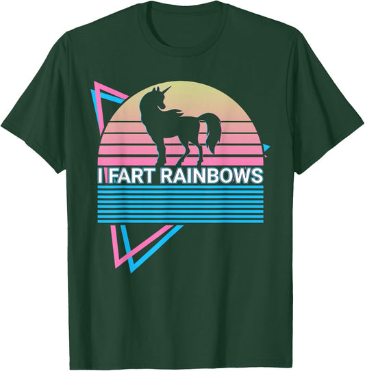 Unicorn I Fart Rainbows T-Shirt - T-Shirt | Forest
