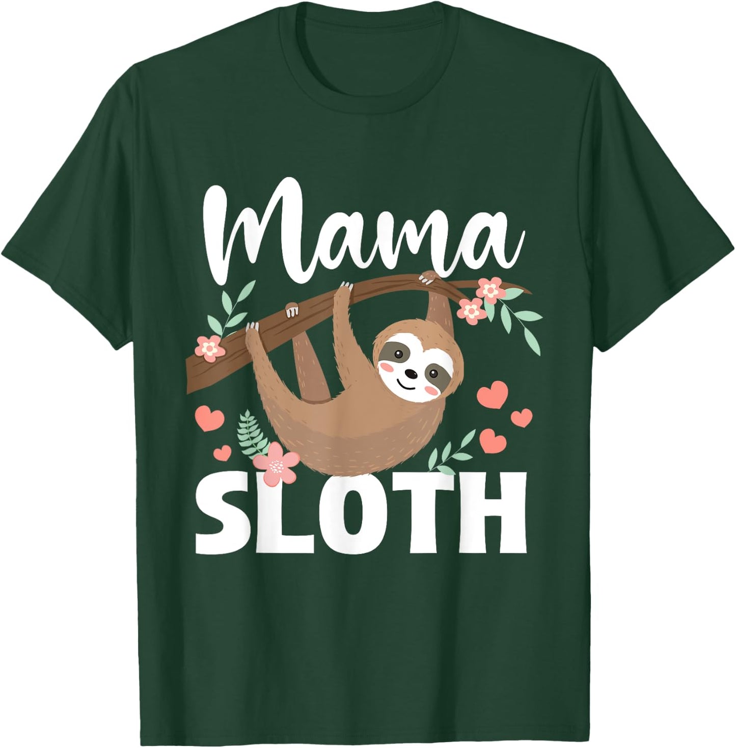 Mama Sloth - Mother's Day Wildlife Animal Lover Zookeeper T-Shirt - T-Shirt | Forest