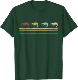 Retro Shrimp Lover Funny Shrimp Vintage T-Shirt - T-Shirt | Forest