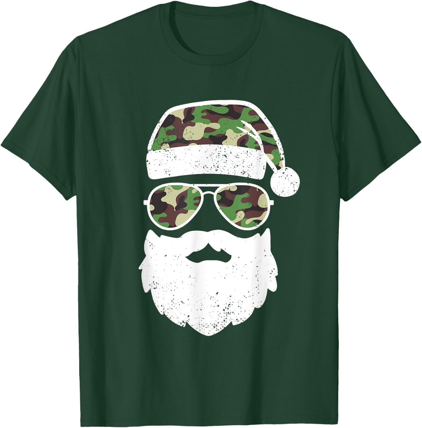 Funny Camo Christmas Pajama Funny Camo Matching Family T-Shirt - T-Shirt | Forest