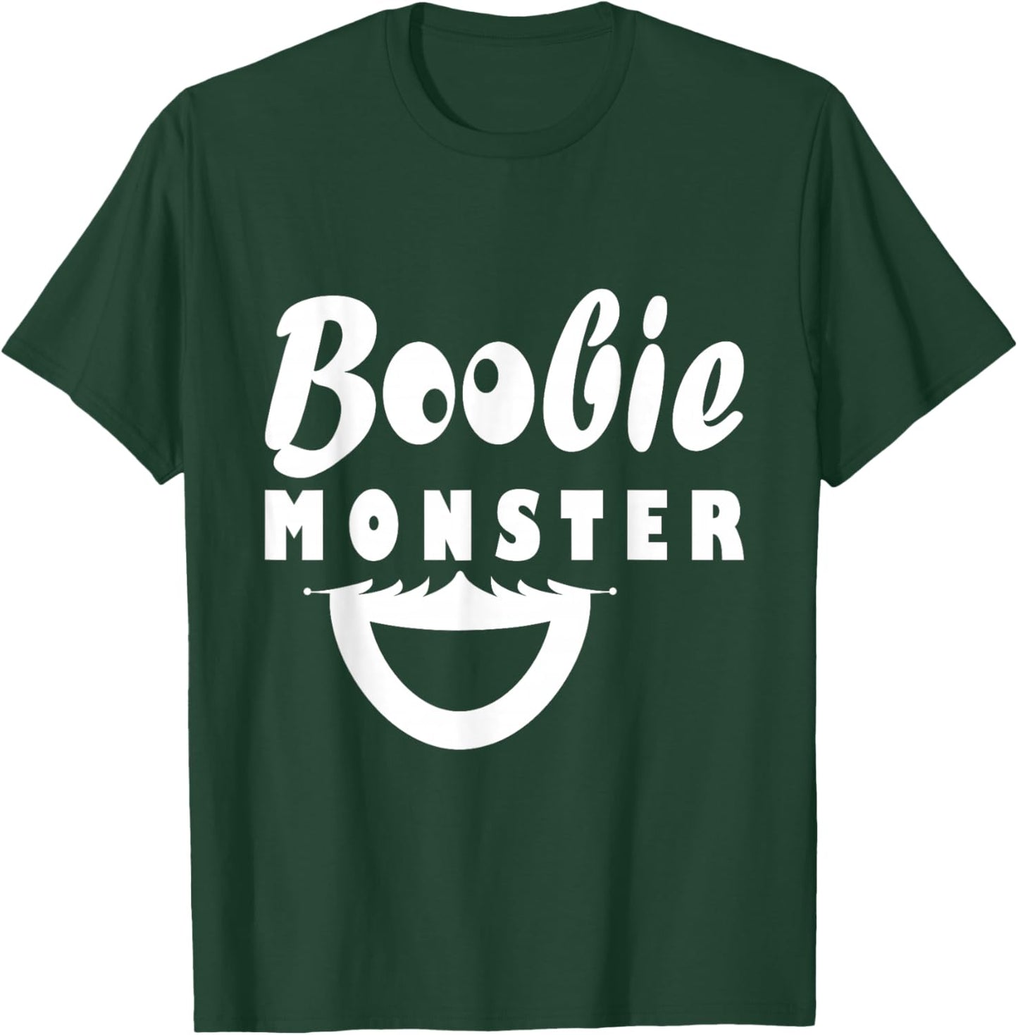 Boobie Monster Breast Feeding Funny Design T-Shirt - T-Shirt | Forest