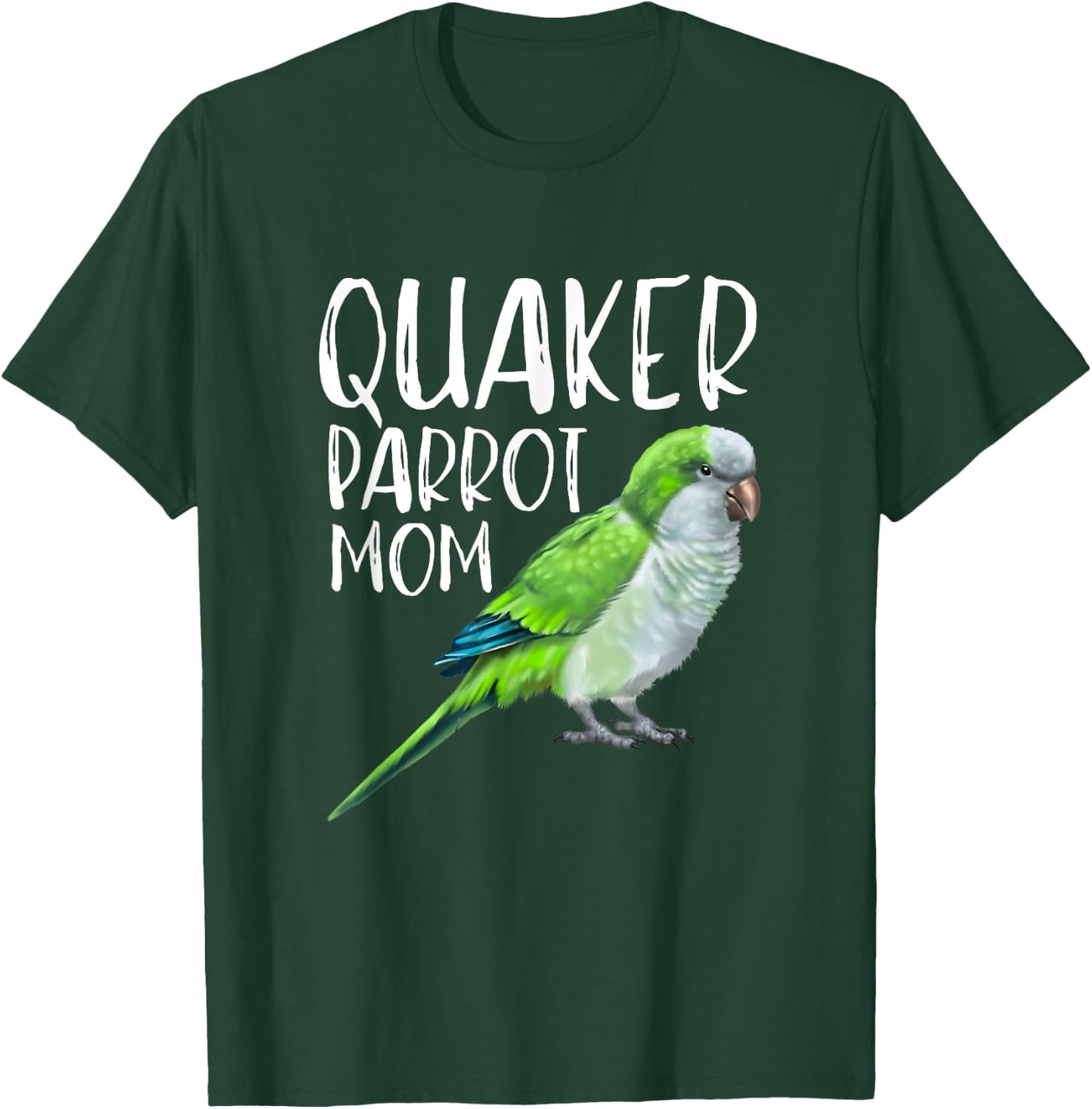 Blue Quaker Parrot Mom T-Shirt - T-Shirt | Forest