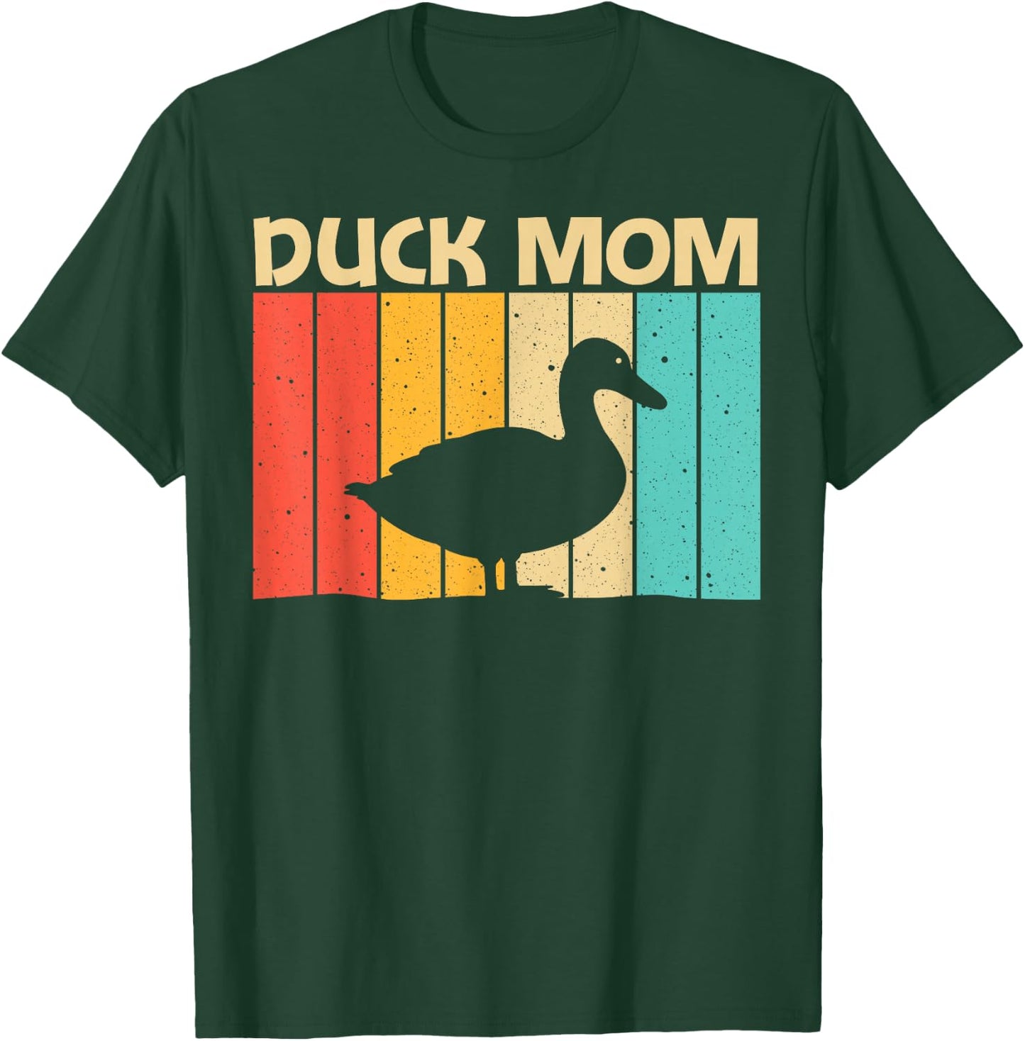 Funny Duck Design For Mom Mother Duck Farmer Hunting Lovers , Black T-Shirt - T-Shirt | Forest