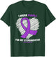 I Wear Purple For My Stepdaughter Epilepsy Awareness T-Shirt - T-Shirt | Forest