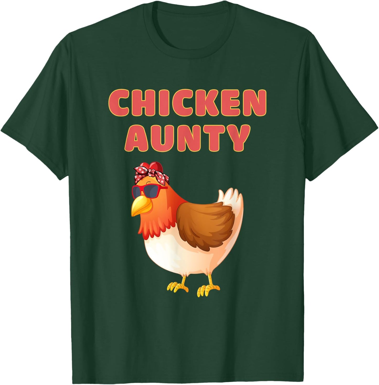 Chicken Aunty Funny Chicken Aunt T-Shirt - T-Shirt | Forest