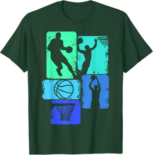 Basketball Player Boys Kids Men T-Shirt - T-Shirt | Forest