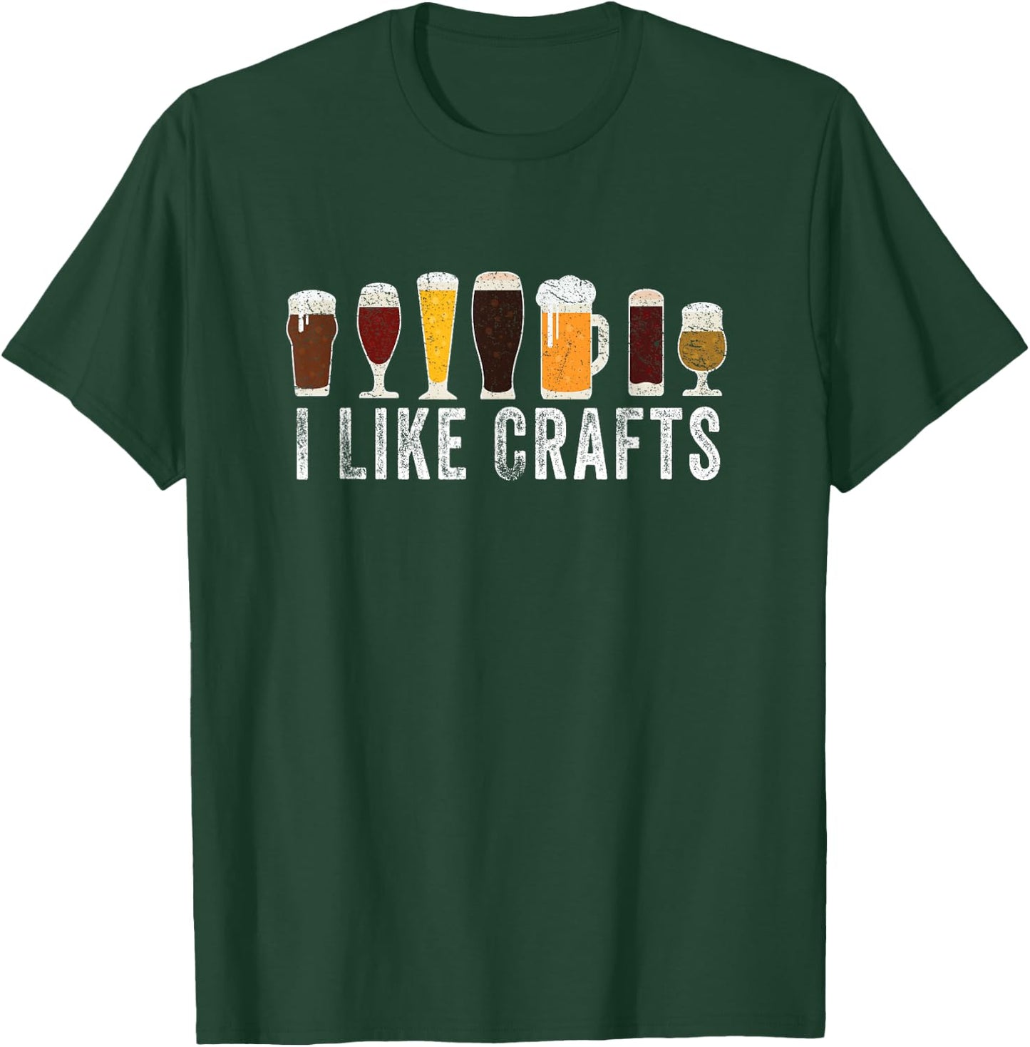 I Like Crafts Beer Brewer Home Brewing Making Drinking Dad T-Shirt - T-Shirt | Forest