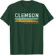 Vintage Stripes Clemson SC T-Shirt - T-Shirt | Forest