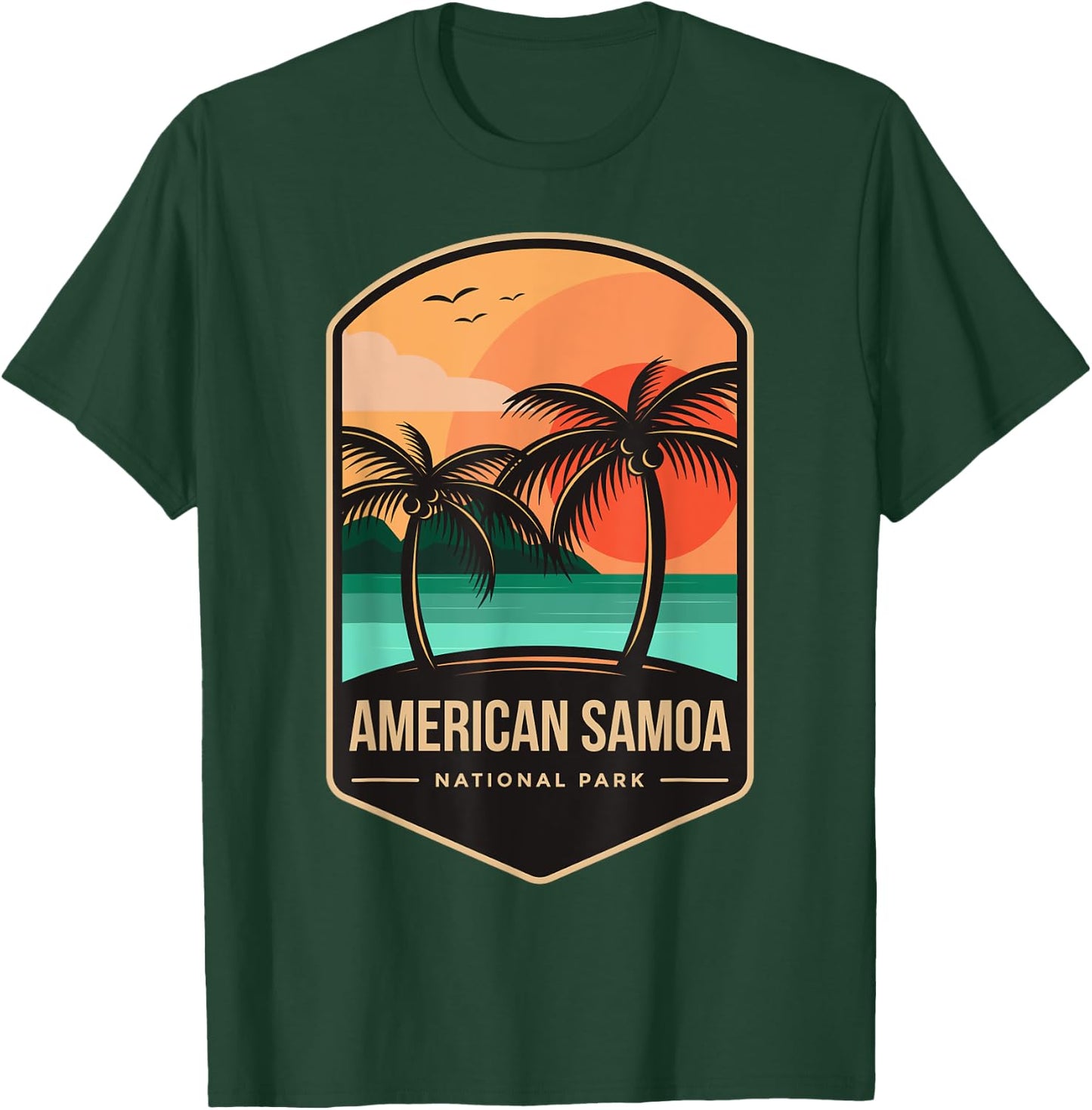 American Samoa National Park 1988 T-Shirt - T-Shirt | Forest