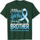 I Wear Light Blue For My Brother Prostate Cancer Awareness T-Shirt - T-Shirt | Forest