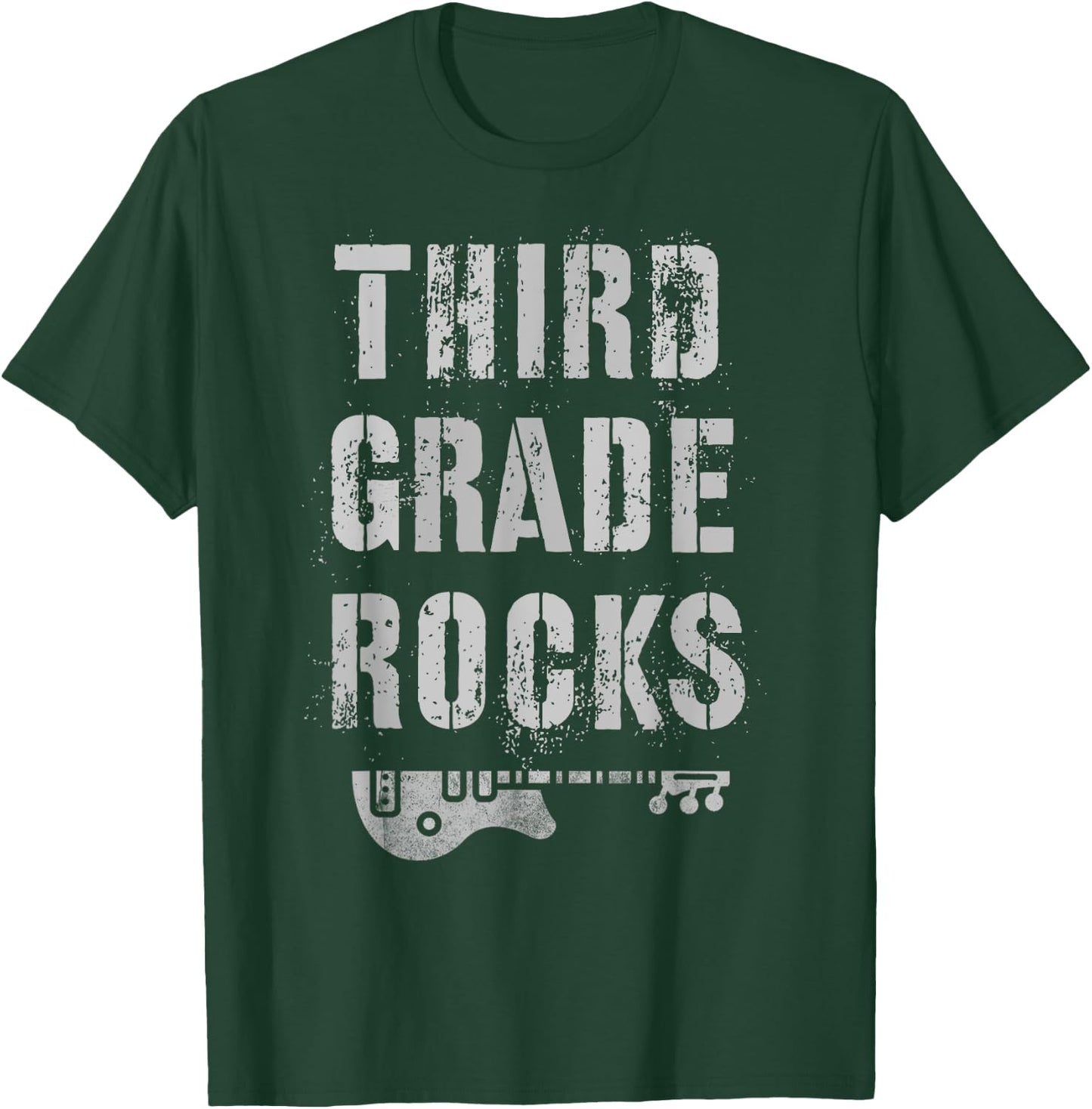 3rd GRADE ROCKS Teacher Rockstar Third Graders Is My Jam Women Girls Kids T-Shirt - T-Shirt | Forest