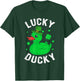 Lucky Ducky Clover St Patrick's Day Beer Ireland Irish T-Shirt - T-Shirt | Forest