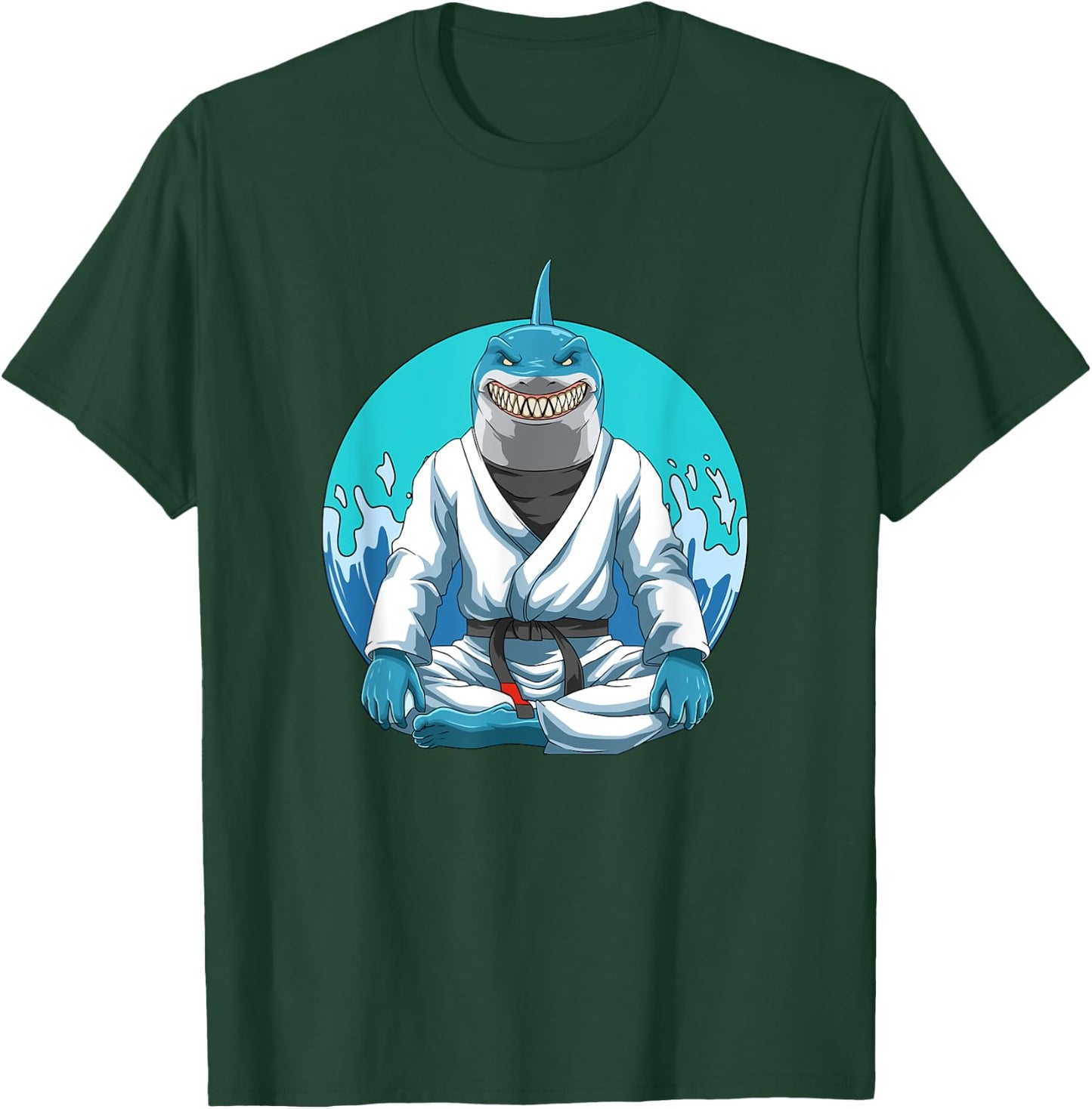 Jiu Jitsu Shark T-Shirt - T-Shirt | Forest