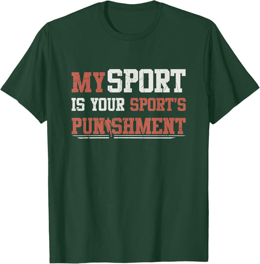 My Sport Is Die Punation Bei Deiner Sport! Runner T-Shirt - T-Shirt | Forest