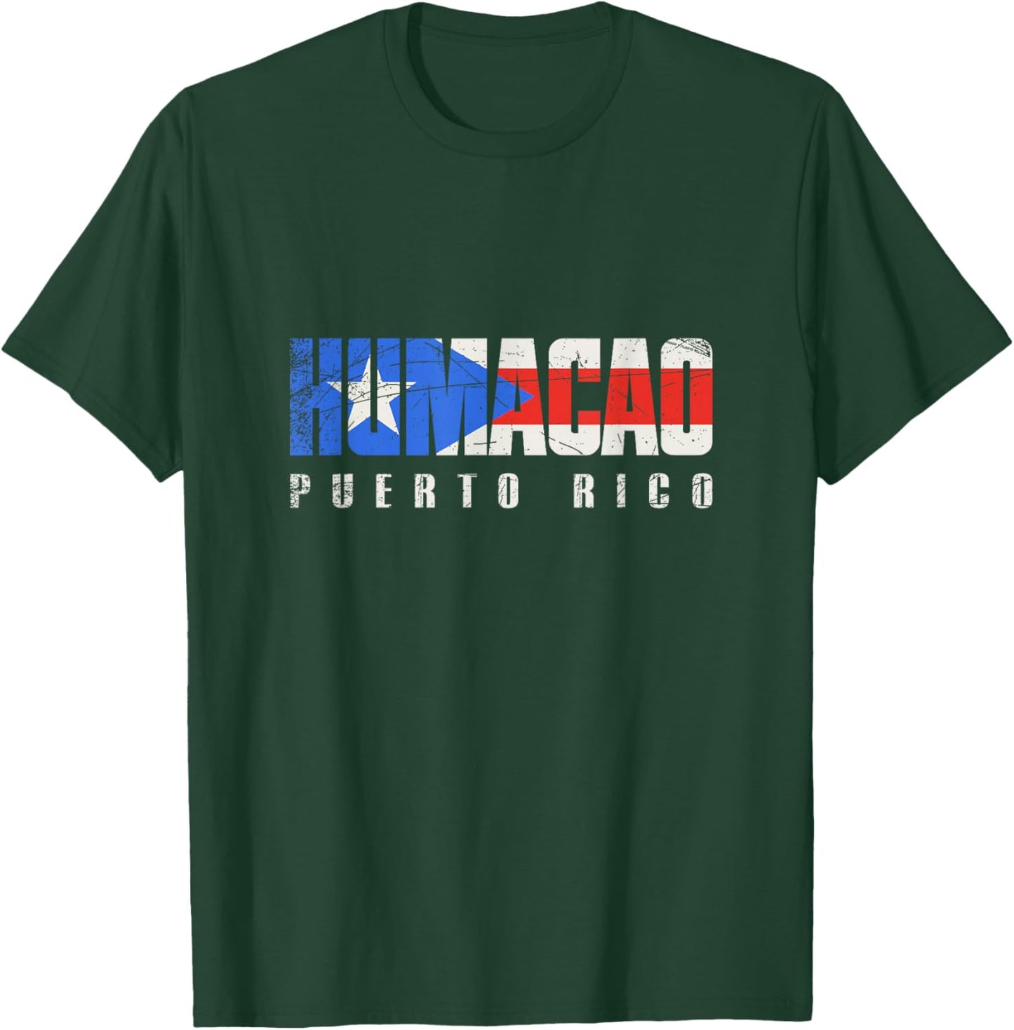 Puerto Rican flag Humacao Puerto Rico T-Shirt - T-Shirt | Forest