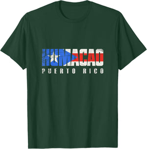 Puerto Rican flag Humacao Puerto Rico T-Shirt - T-Shirt | Forest