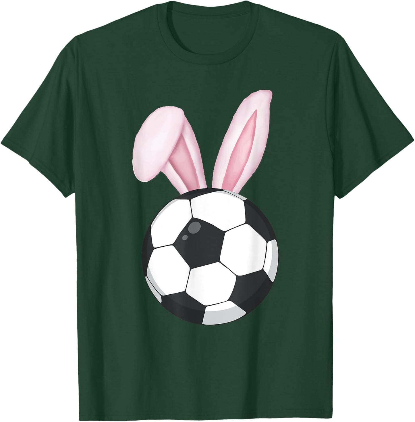 Easter Soccer Ball Easter Day Funny Easter Bunny Soccer T-Shirt - T-Shirt | Forest