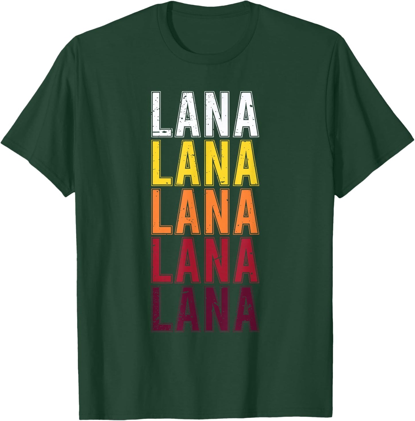 Lana First Name Vintage Lana T-Shirt - T-Shirt | Forest