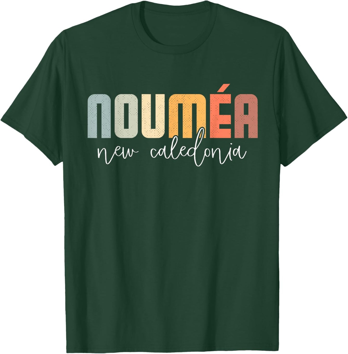 Nouméa New Caledonia Retro Vintage T-Shirt - T-Shirt | Forest