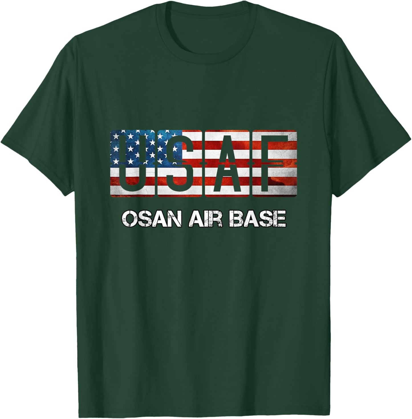Osan Air Base US Flag T-Shirt - T-Shirt | Forest