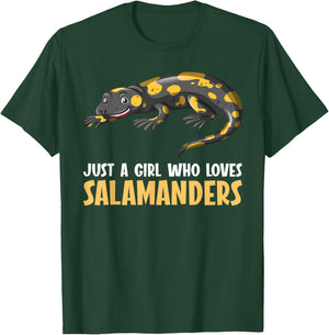 Just a girl who loves Salamanders Salamander T-Shirt - T-Shirt | Forest