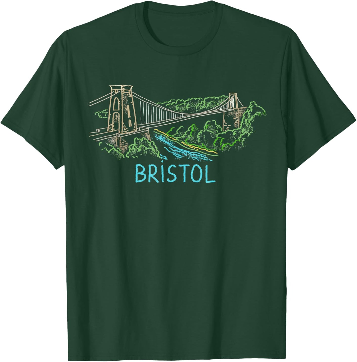 Bristol City England UK souvenir gift women T-Shirt - T-Shirt | Forest
