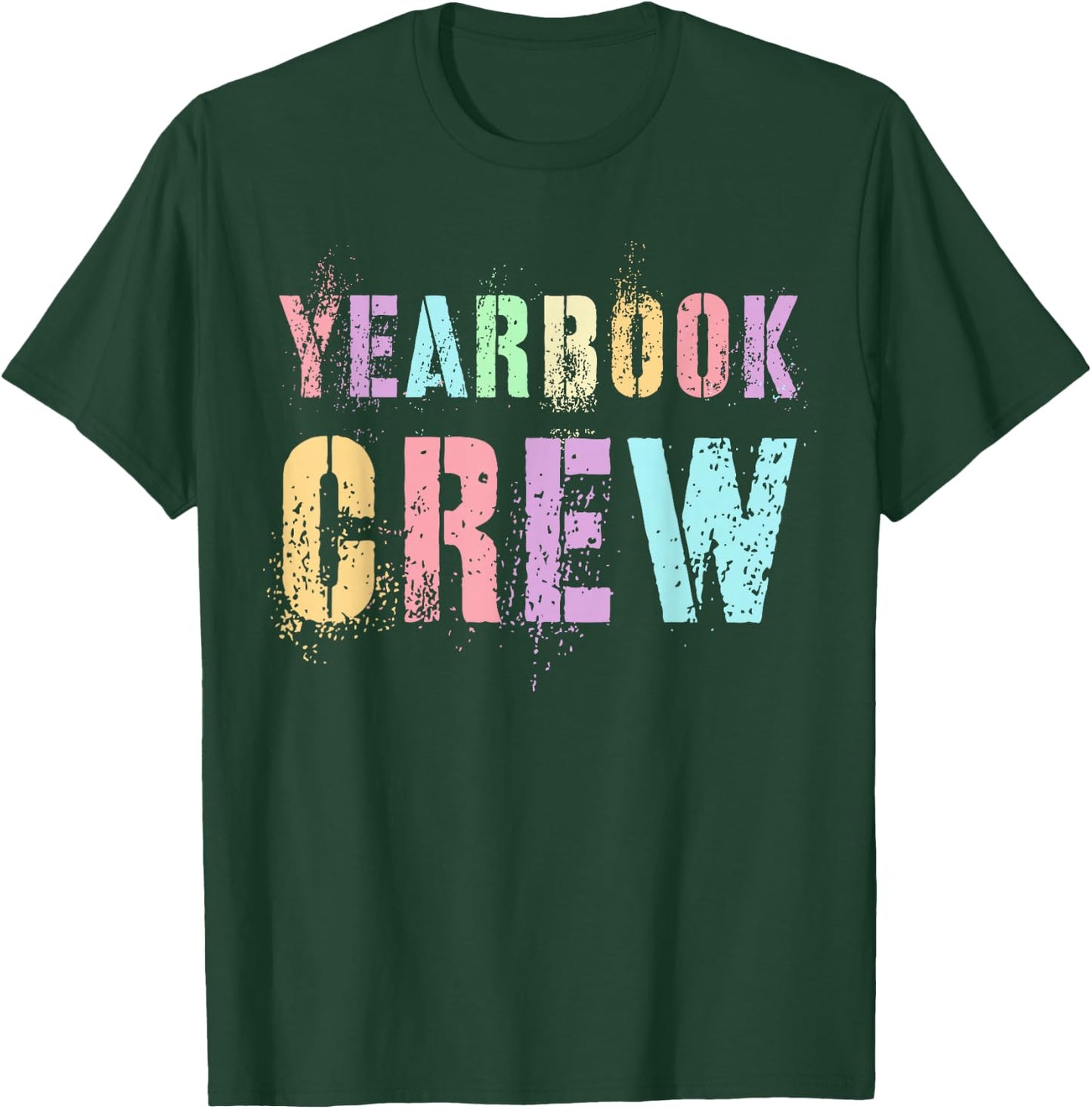 Vintage YEARBOOK CREW Literary Club School Publication Nerd T-Shirt - T-Shirt | Forest