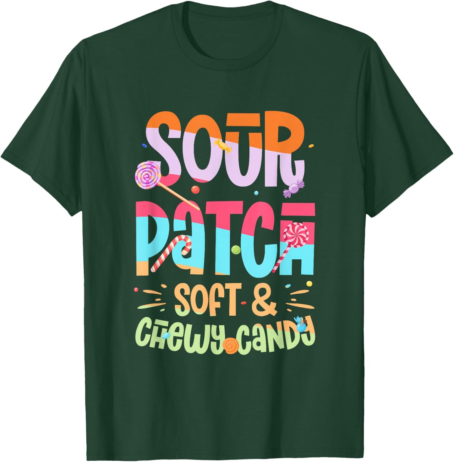 Sour Patch Soft & Chewy Candy Funny Patch Candy Patches T-Shirt - T-Shirt | Forest