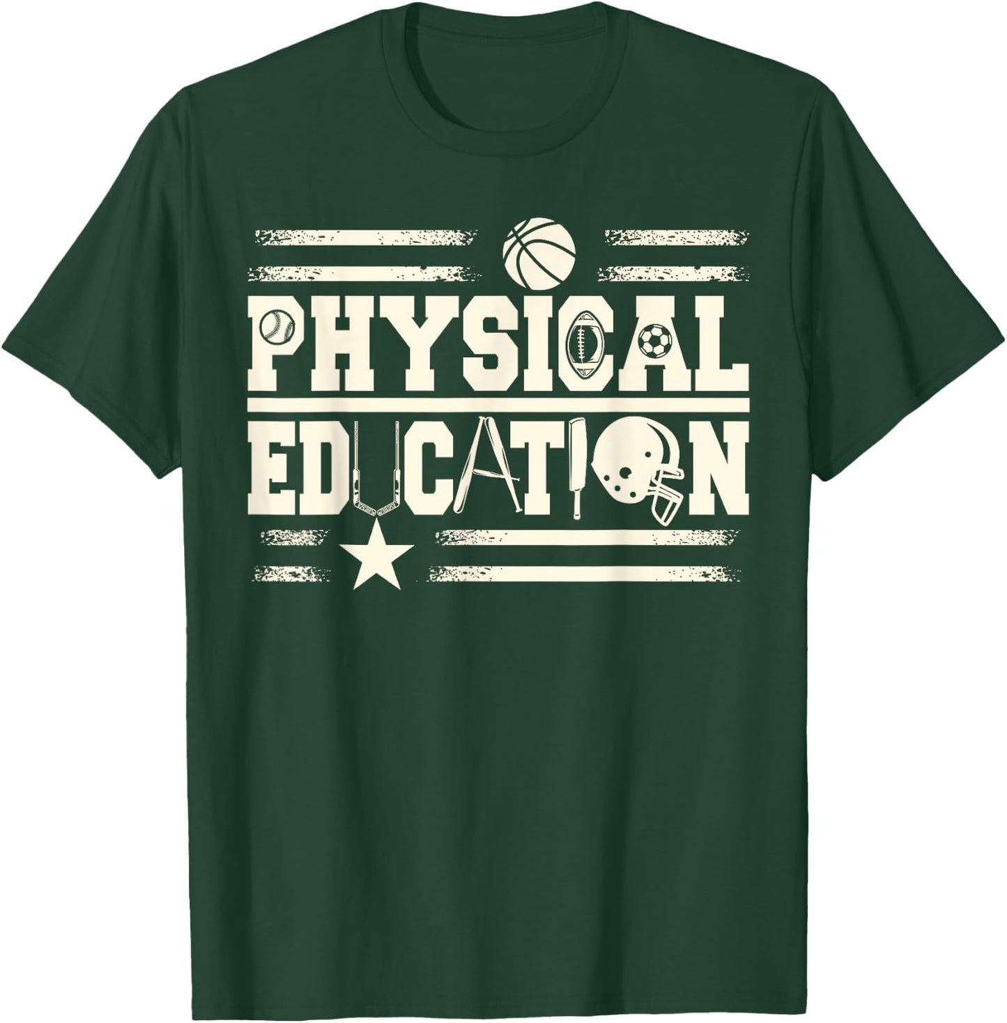 Physical Education Teacher Men Women Girls Kids T-Shirt - T-Shirt | Forest