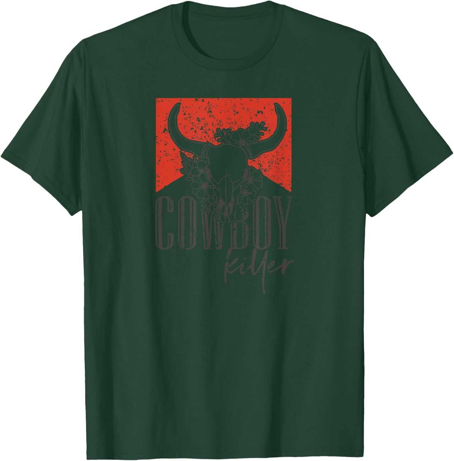 Western Cowgirl, addled Cowboy Killers Bull keratin T-Shirt - T-Shirt | Forest
