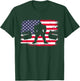 Gym Deadlift Powerlift With USA American Flag T-Shirt - T-Shirt | Forest