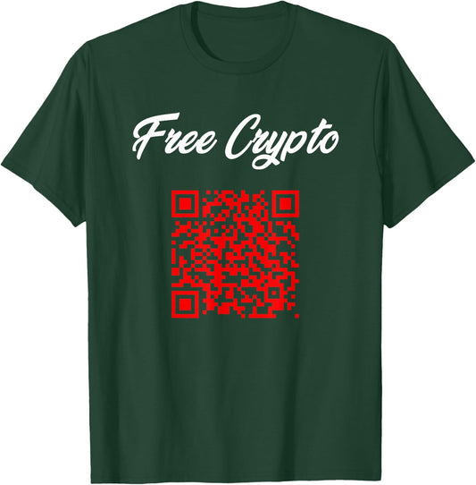 Free Crypto (Rick Roll) | Funny Novelty Cool Dank Viral Meme T-Shirt - T-Shirt | Forest