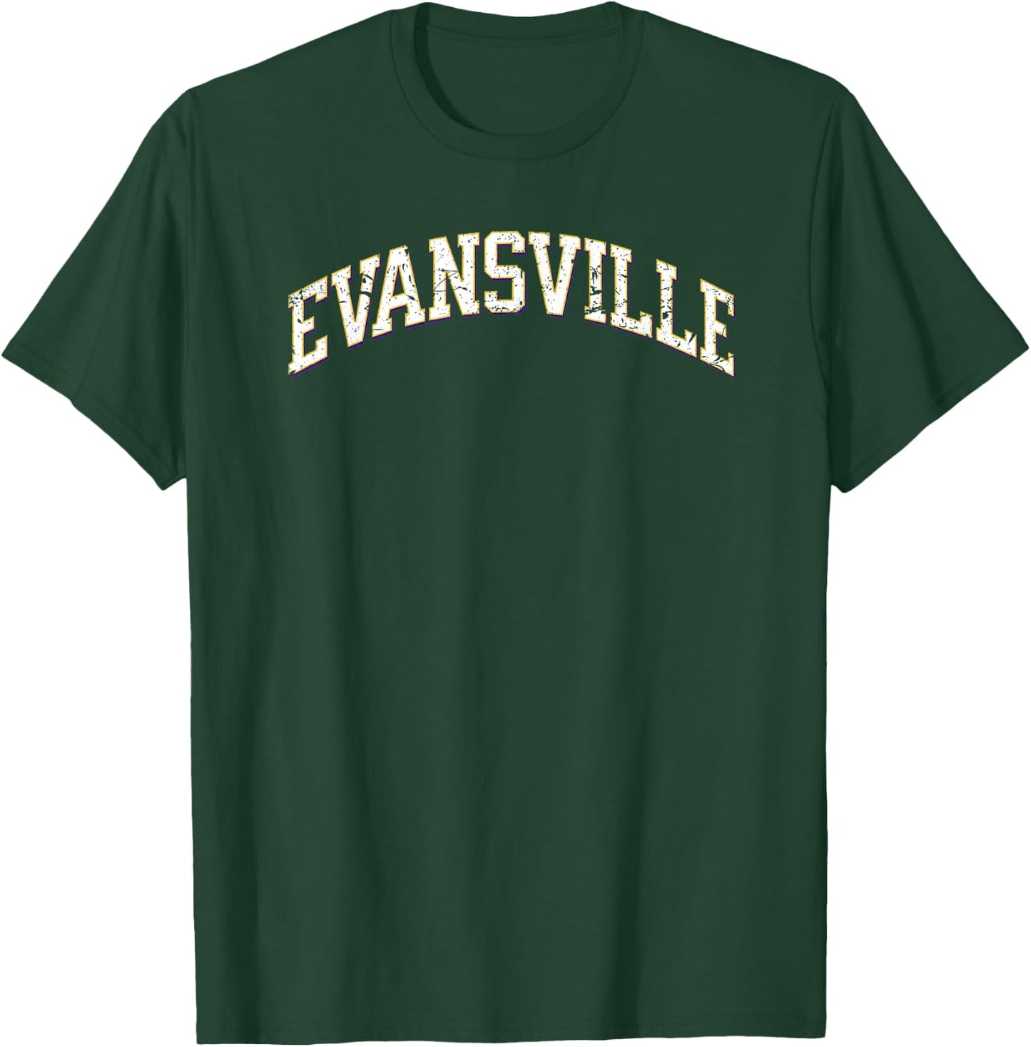 Evansville Indiana- Throwback Design - Vintage Worn Classic T-Shirt - T-Shirt | Forest