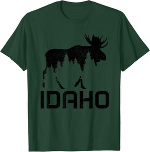 Idaho Vintage Moose Souvenir T-Shirt - T-Shirt | Forest