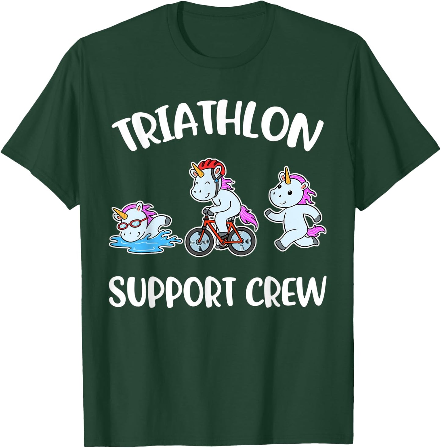 Triathlon Support Crew T-Shirt - T-Shirt | Forest