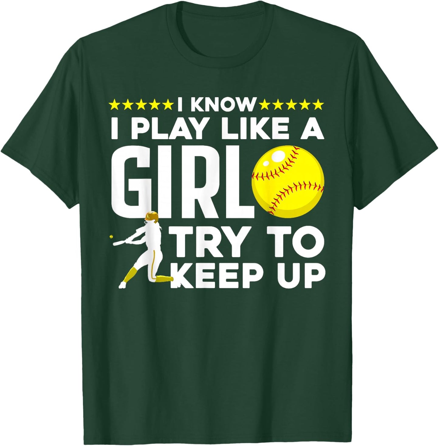 Cool Softball Girls Baseball Catcher Pitcher Coach T-Shirt - T-Shirt | Forest