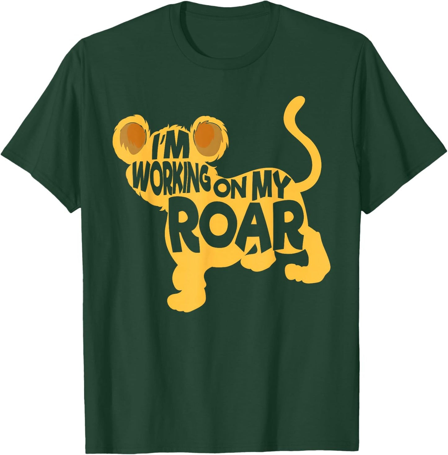 I'm Working On My Roar Lion Whisperer Safari Wildlife Animal T-Shirt - T-Shirt | Forest