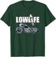 Lowlife Bagger Motorcycle . Chicano Vicla, Lowrider Bikes T-Shirt - T-Shirt | Forest
