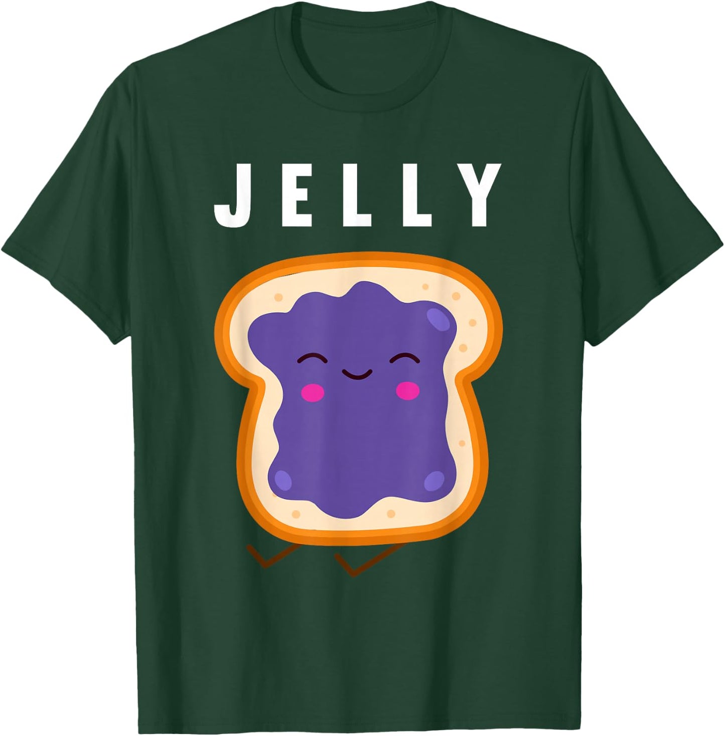 Peanut Butter and Jelly Best Friend Matching Small T-Shirt - T-Shirt | Forest
