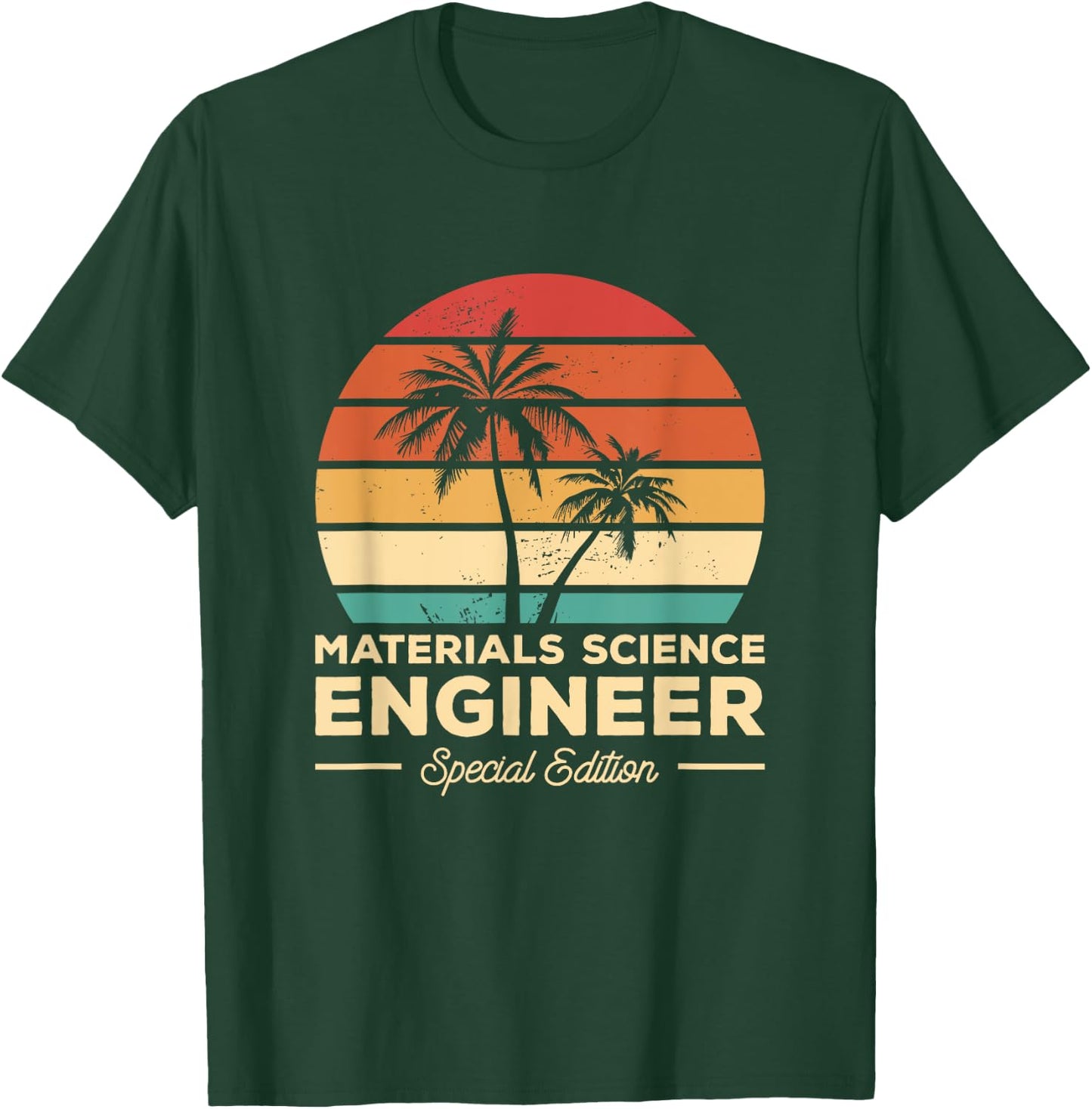 Vintage Materials Science Engineer T-Shirt - T-Shirt | Forest