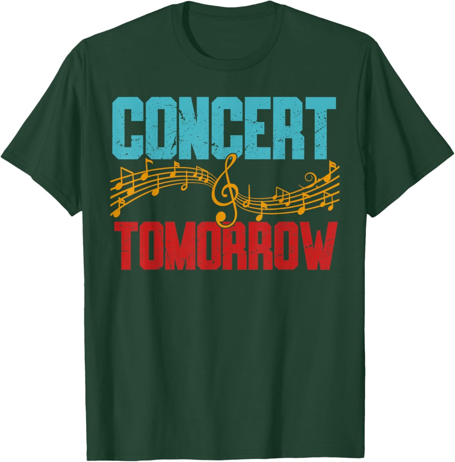 Concert Tomorrow Black -Adults T-Shirt - T-Shirt | Forest