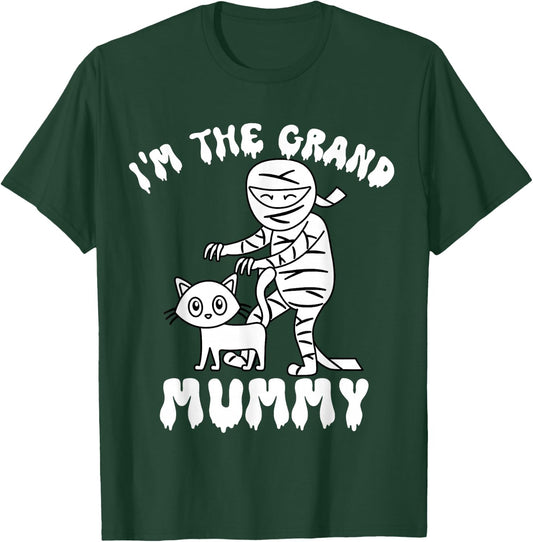 I'm The Grand Mummy Funny Grandma Halloween Costume Retro T-Shirt - T-Shirt | Forest