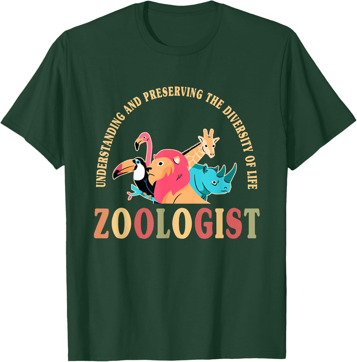 Cute Zoologist Motto Apparel Wildlife Conservation Lover T-Shirt - T-Shirt | Forest