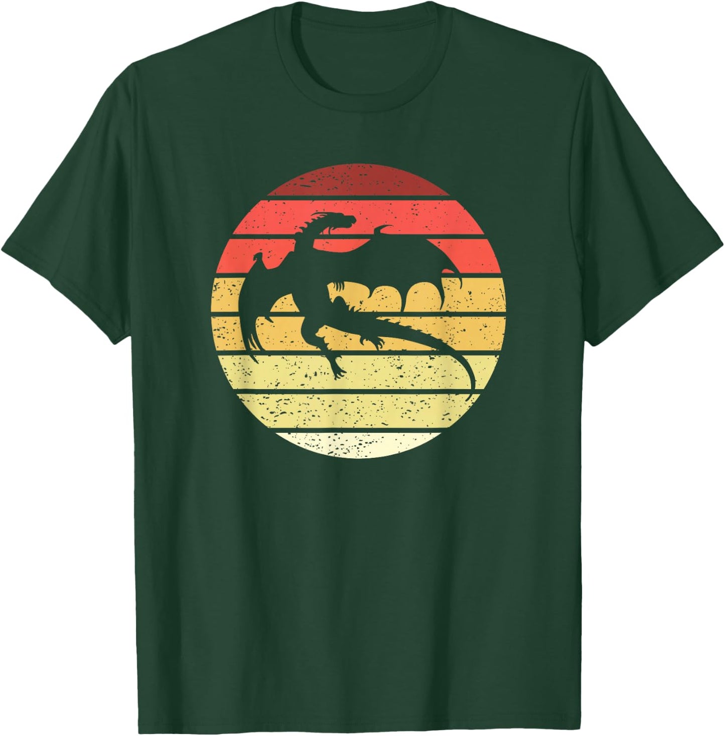 Dragon Retro Style Vintage T-Shirt - T-Shirt | Forest