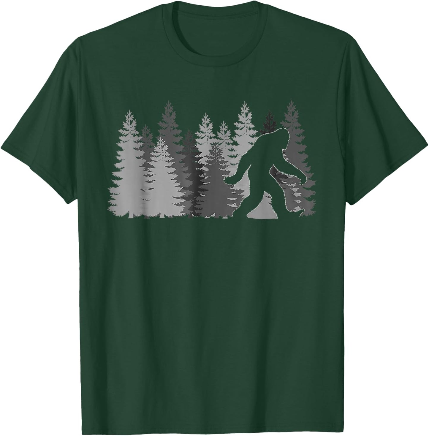 Vintage Bigfoot Sasquatch Gifts Father Day BigFoot Walking T-Shirt - T-Shirt | Forest
