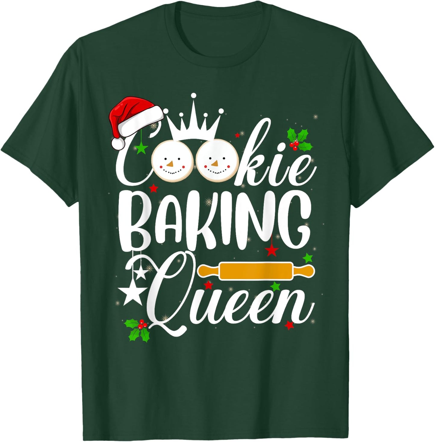 Christmas Cookie Baking Queen T-Shirt - T-Shirt | Forest