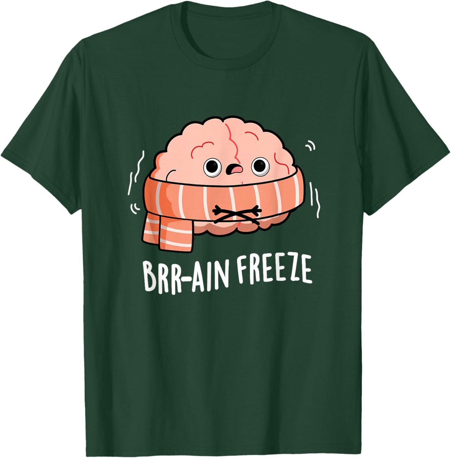 Brain Freeze Funny Anatomy Pun T-Shirt - T-Shirt | Forest